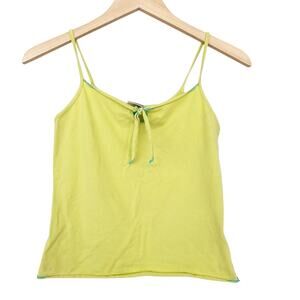 Vintage Route 66 Green Tank Top Baby Tee Sz S